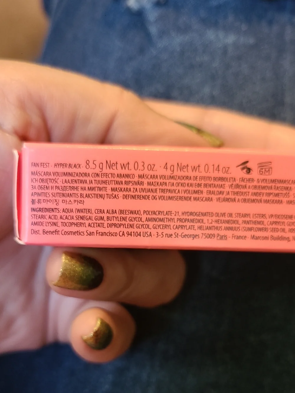 Benefit Cosmetics questions leave